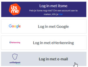 Inloggen op unifiedpost